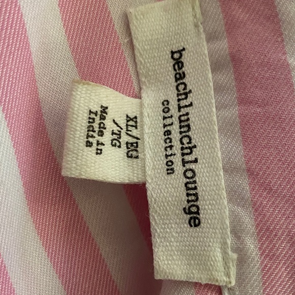 beachlunchlounge Pink and White Striped Button Down Shirt - Picture 4 of 5